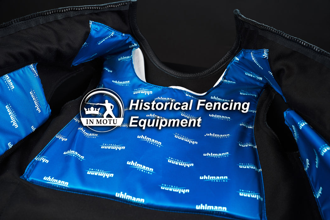 Custom-made leather waistcoat for historical fencing/HEMA