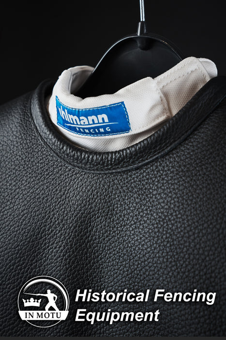 Custom-made leather waistcoat for historical fencing/HEMA