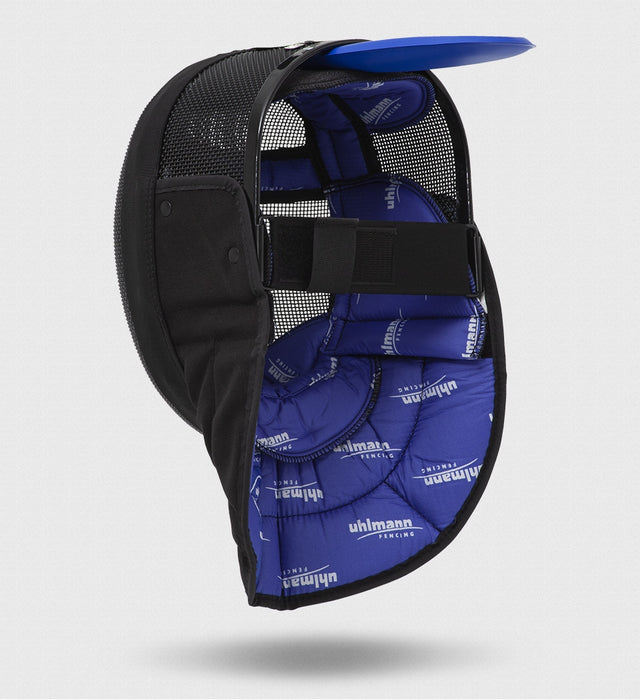 Fechtmeistermaske FIE "EXTRA" (1600N) mit schwarzem Latz